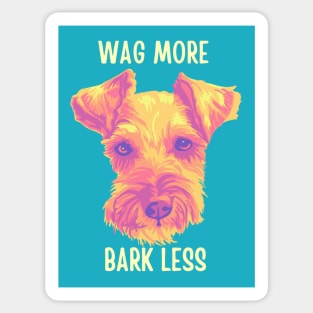 Wag More Bark Less Sticker